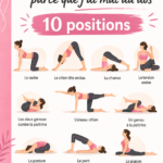 Femme pratiquant des postures de yoga pour soulager son dos sur un tapis.