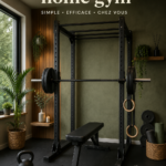 Espace de gym à domicile avec équipements modernes