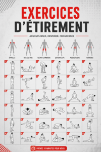 Femme pratiquant des exercices de stretching dans un cadre paisible