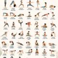 Femme pratiquant des poses de yoga dans un parc