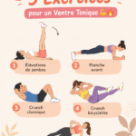 Une femme effectuant des exercices abdominaux pour un ventre tonique