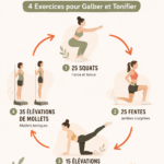 Femme réalisant des exercices pour les jambes et fessiers sur un tapis de yoga