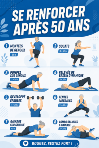 Femme de plus de 50 ans pratiquant le yoga en pleine nature, illustrant le bien-être et la force