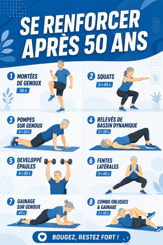 Femme de plus de 50 ans pratiquant le yoga en pleine nature, illustrant le bien-être et la force