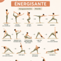 Une femme pratiquant une séquence de yoga énergisante en plein air