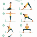 Femmes pratiquant le yoga du matin dans un cadre serein, illustrant l'équilibre corps-esprit.
