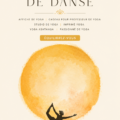 Affiche de postures de yoga élégante dans un cadre zen