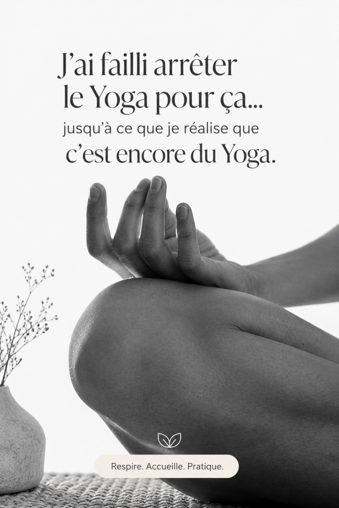 Femme pratiquant le yoga dans un cadre calme et relaxant