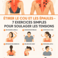 Femme faisant des exercices d'étirement pour le cou dans un cadre serein