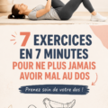 Femme réalise des exercices pour soulager le mal de dos en 7 minutes.