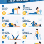 Femme pratiquant des exercices de souplesse dans un parc