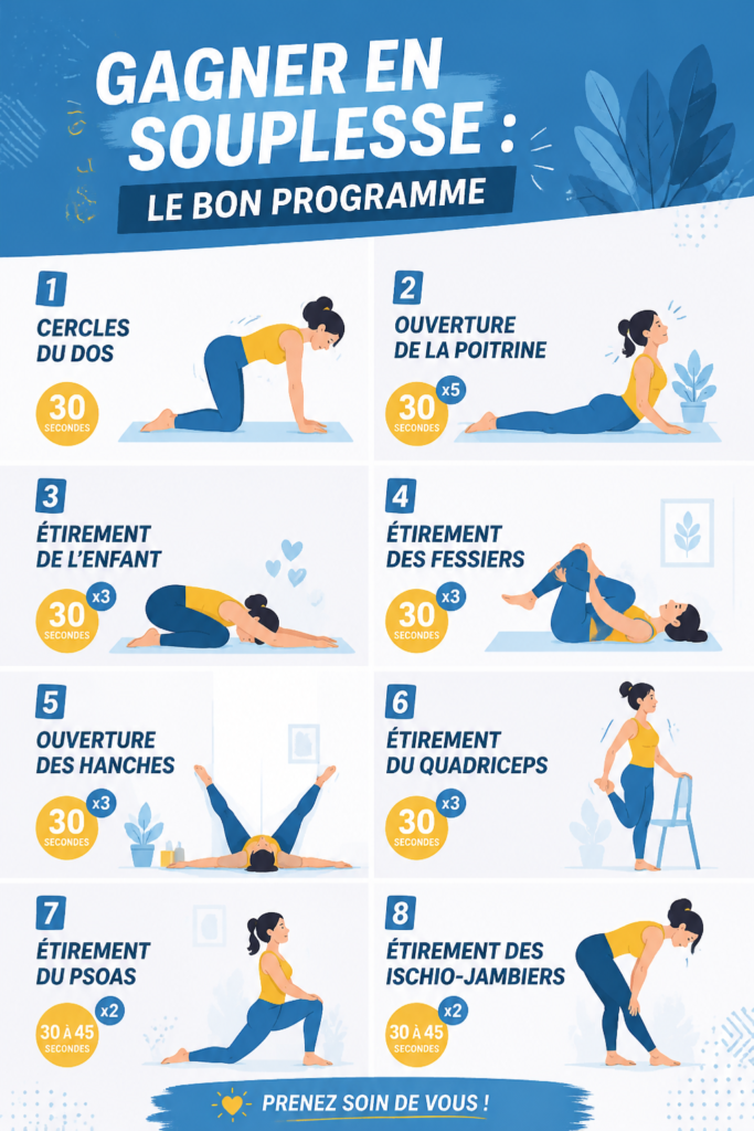 Femme pratiquant des exercices de souplesse dans un parc