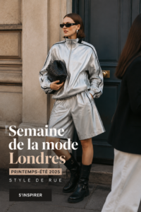 Défilé à la London Fashion Week SS25 mettant en avant des styles modernes et innovants.