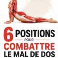 Femme relaxée essayant une position de yoga pour soulager le mal de dos, à l'intérieur d'une maison