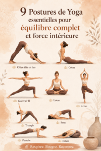 Femme de 40 ans pratiquant le yoga dans un parc, illustrant équilibre et force