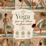 Femme pratiquant le yoga pour la souplesse de la colonne vertébrale