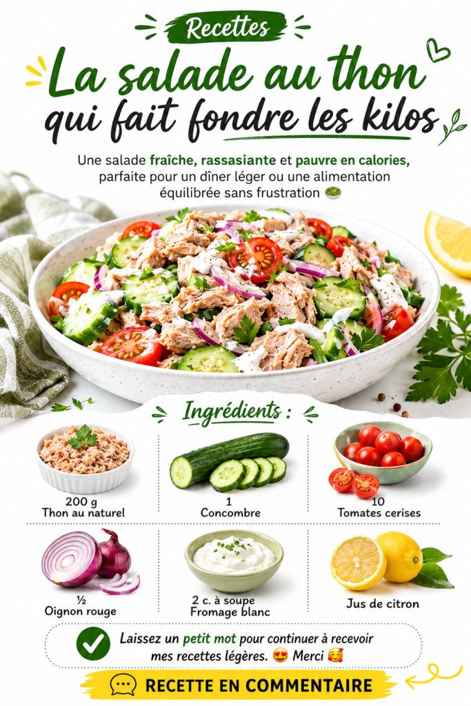 Une salade fraîche au thon garnie de légumes colorés dans un bol