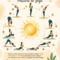 Femme pratiquant la Salutation au Soleil sur un tapis de yoga
