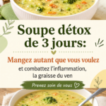 Un bol de soupe détox riche en légumes colorés et savoureux, parfait pour revitaliser le corps.