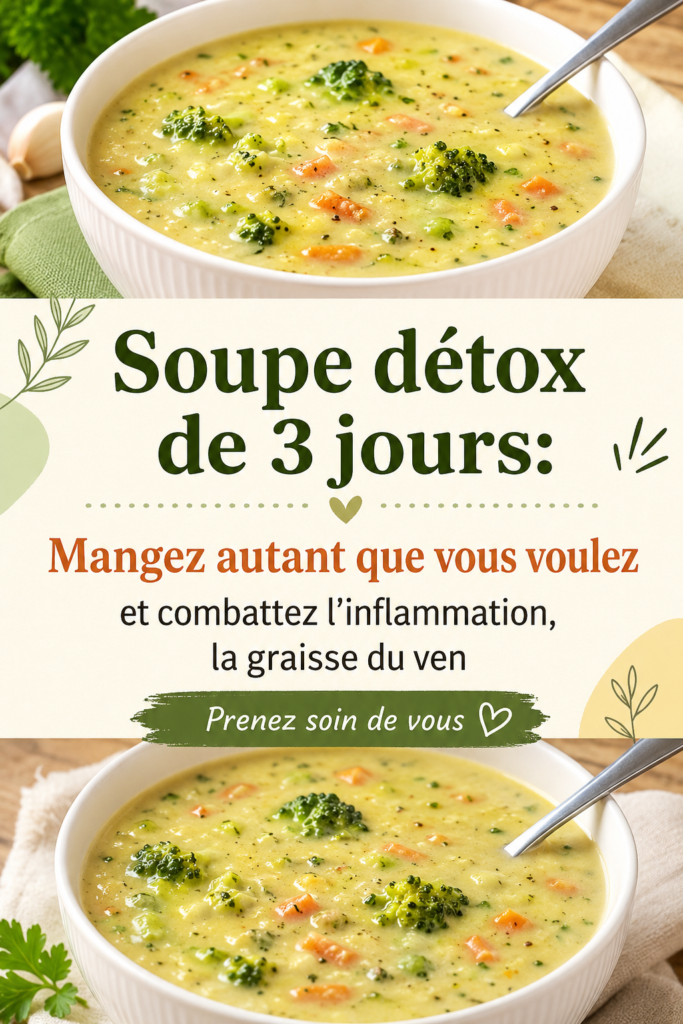Un bol de soupe détox riche en légumes colorés et savoureux, parfait pour revitaliser le corps.