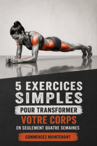 Femme réalisant des exercices simples à la maison pour transformer son corps.