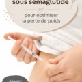 Plat sain équilibré pour favoriser la perte de poids pendant le traitement Semaglutide.