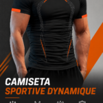 Camisole sportive dynamique en noir accentuée par une lumière naturelle