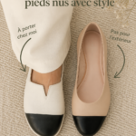 Femme en chaussures barefoot blanches, élégante et décontractée