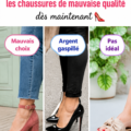 Chaussures de qualité sur une étagère
