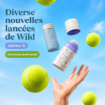 Nouveaux produits Wild présentés sur un fond lumineux