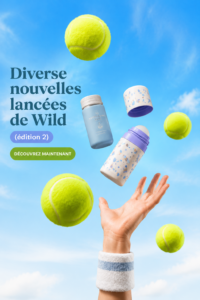 Nouveaux produits Wild présentés sur un fond lumineux