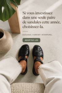 Paire de sandales élégantes sur un fond coloré