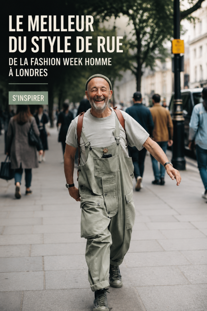 Un montage de looks stylés vus à la London Fashion Week