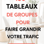 Image représentant plusieurs tableaux collaboratifs Pinterest pour le trafic