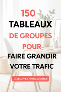 Image représentant plusieurs tableaux collaboratifs Pinterest pour le trafic