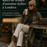 Un ensemble d'automne chic avec un manteau et des accessoires à Londres.