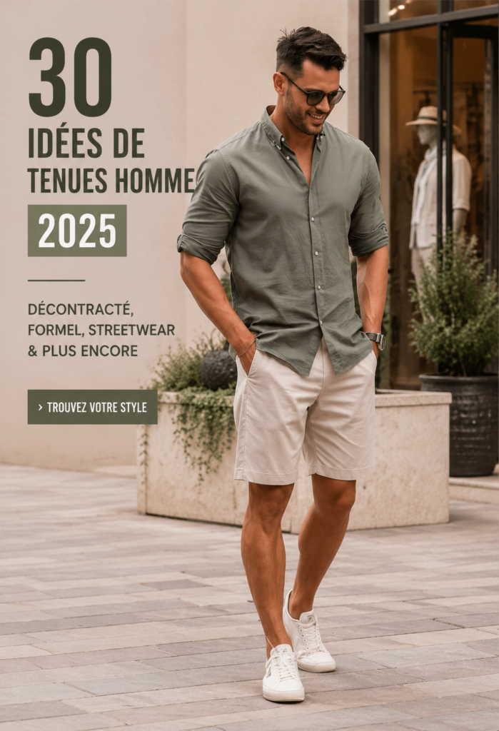Idées de tenues masculines pour 2025 avec des looks casual et formels
