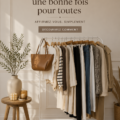 Femme souriante, habillée de façon colorée et élégante, exprimant son style personnel.
