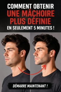 Femme pratiquant des exercices pour définir sa mâchoire avec sérénité dans un cadre lumineux.