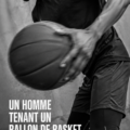Femme portant un basketball, symbole d'un style de vie actif et dynamique.