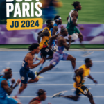 Modèle présentant un look moderne et chic inspiré du Boby Paris pour les JO 2024.