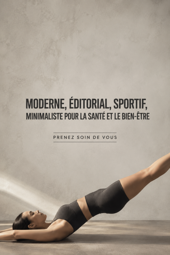 Visuel inspirant d'un branding moderne pour une boutique de bien-être, combinant esthétique minimaliste et dynamique.