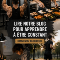 Femme souriante pratiquant une activité de fitness pour rester constante dans ses objectifs de vie.