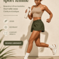 Femme en tenue de sport stylish avec un ensemble confortable