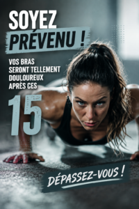 Femme faisant un entraînement de 15 minutes pour les bras à la maison