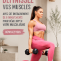 Femme en train de réaliser un exercice de musculation à la maison, démontrant la force et la détermination.