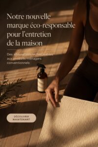 Marque d'entretien éco-responsable avec produits rechargeables à la maison.