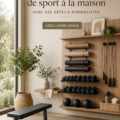 Home-gym minimaliste avec des équipements modernes et un design épuré