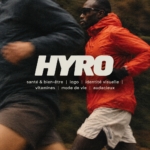 Logo de la marque Hyro sur un fond coloré, symbolisant le bien-être et la vitalité