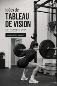 Un vision board esthétique rempli d'images inspirantes et de mots motivants pour 2024